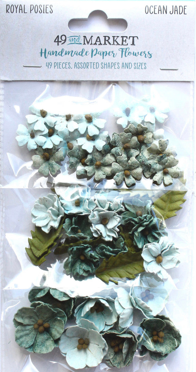 49 y Market Royal Posies Ocean Jade Flowers